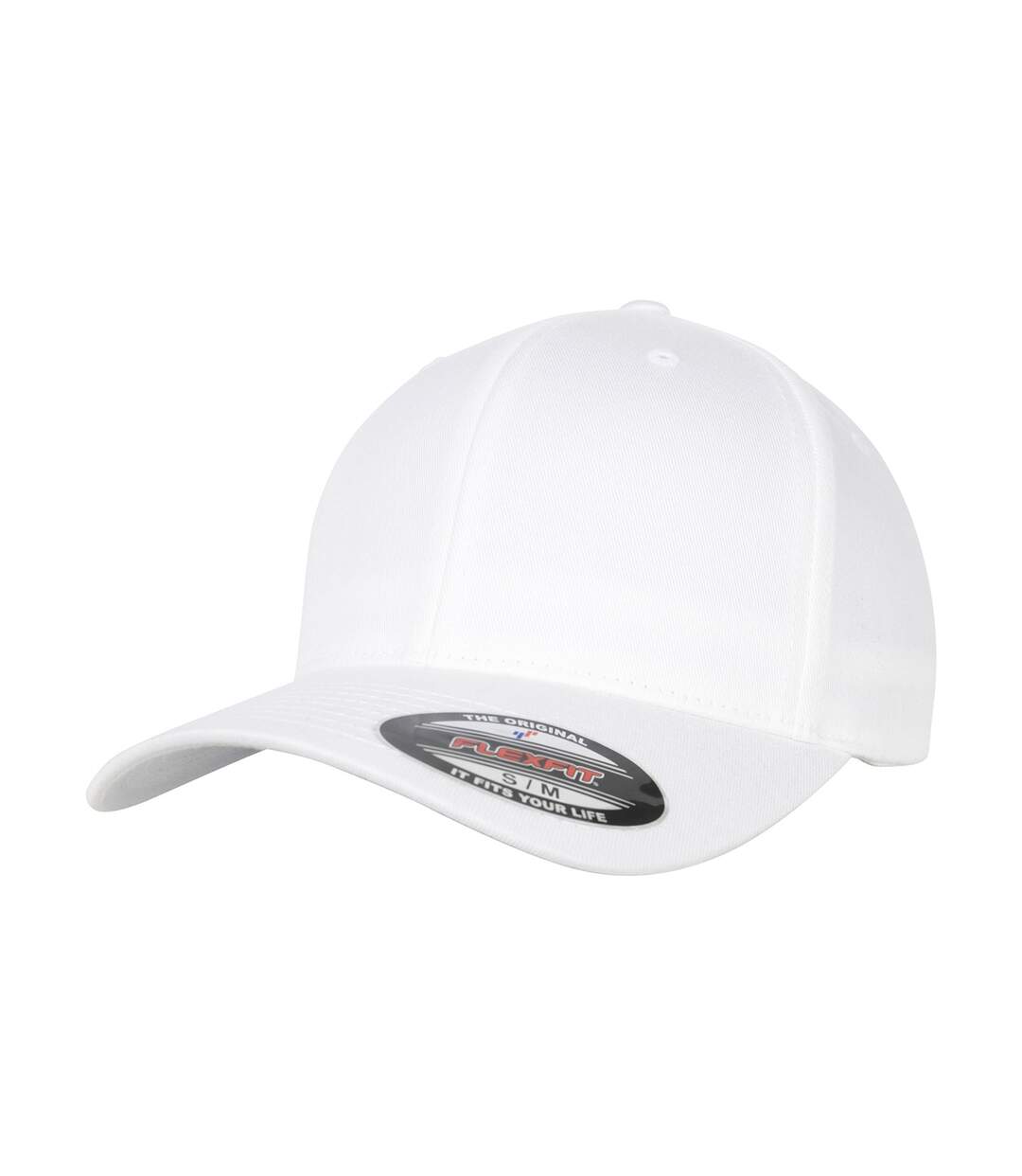 Casquette de baseball flexfit adulte blanc Yupoong-1