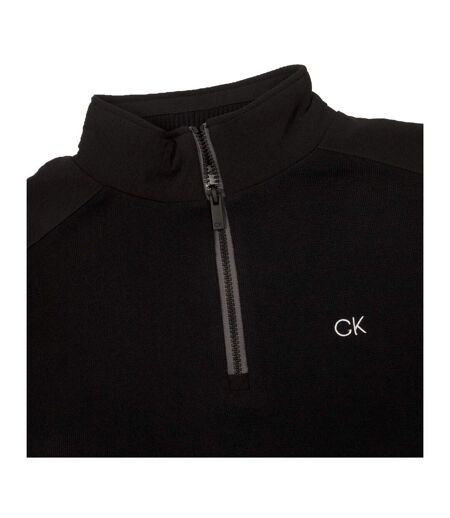 Sweat Manches Raglan Motif/style Logo Brodé Homme Noir Calvin Klein
