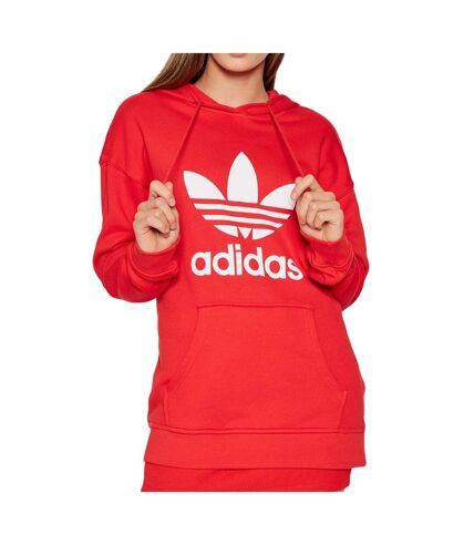 Sweat à capuche Rouge Femme Adidas Trf
