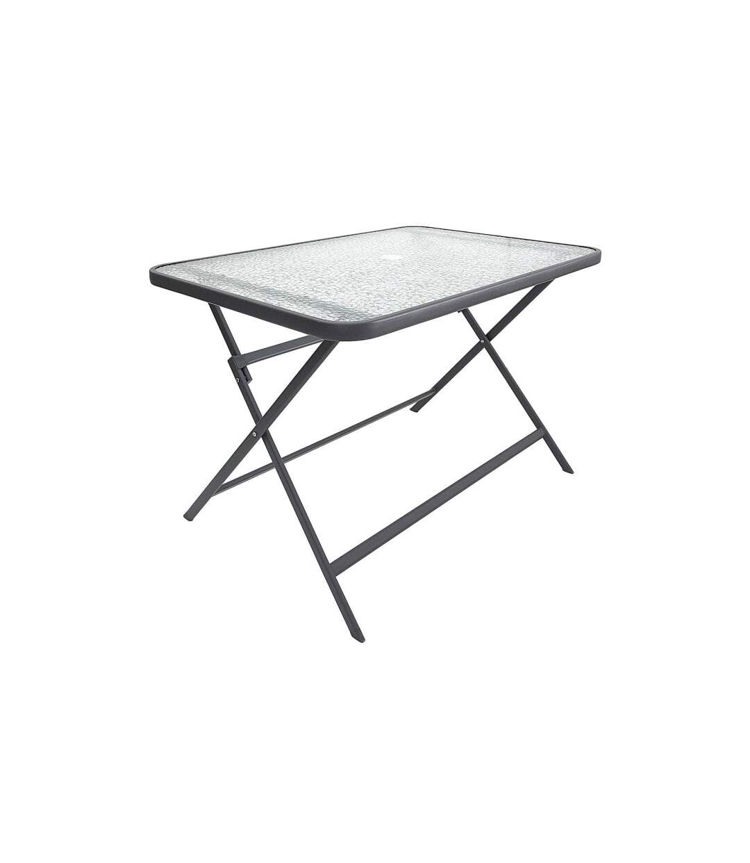 Table de Jardin en Verre Formentera 110cm Gris-1