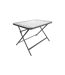 Table de Jardin en Verre Formentera 110cm Gris