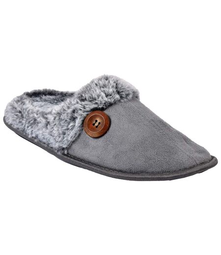 Pantoufle HOMME SUEDINE MBS01570 GRIS