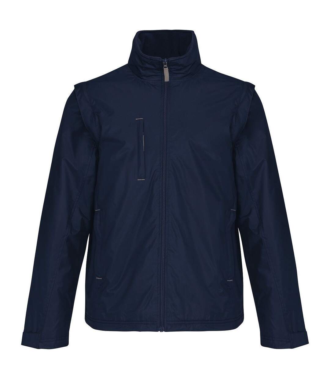 Blouson homme manches amovibles - K639 - bleu marine et gris-1