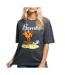 T-Shirt gris femme disney bambi springing-1