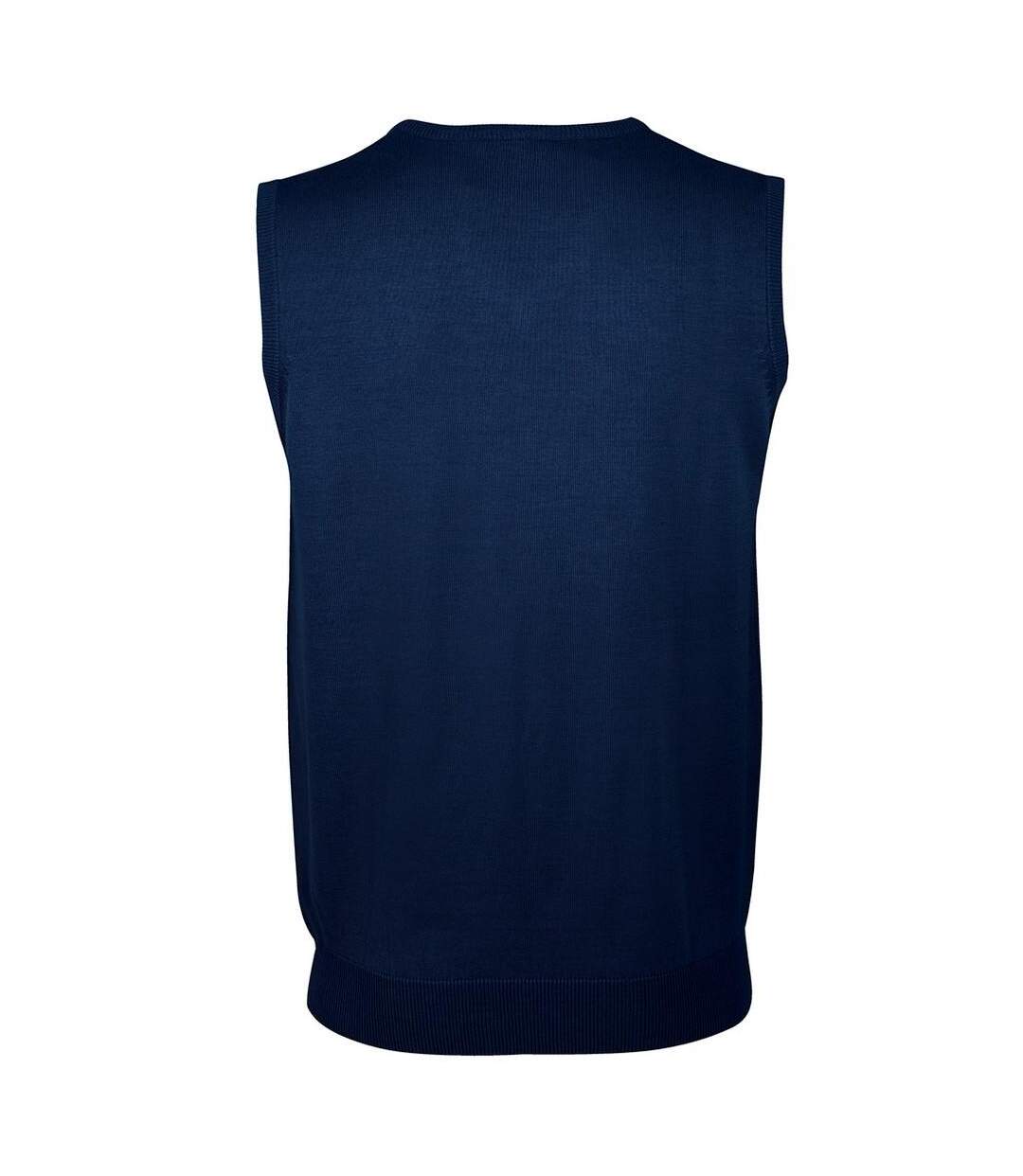 Pull Sans Manches Gentlemen Homme Bleu Marine SOLS-2