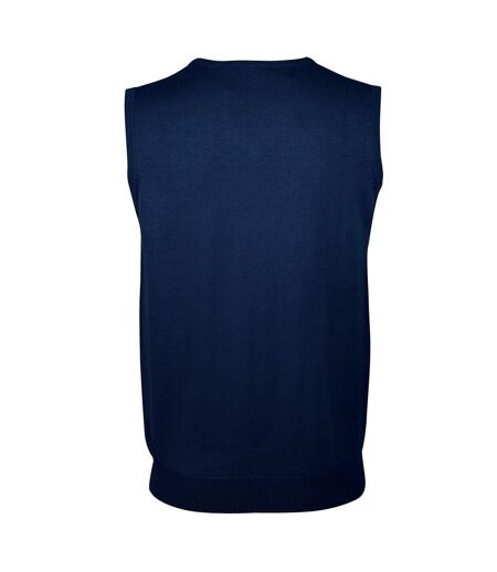 Pull Sans Manches Gentlemen Homme Bleu Marine SOLS