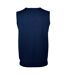 Pull Sans Manches Gentlemen Homme Bleu Marine SOLS-2