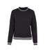 Pull College Femme Noir Blanc Build Your Brand-1