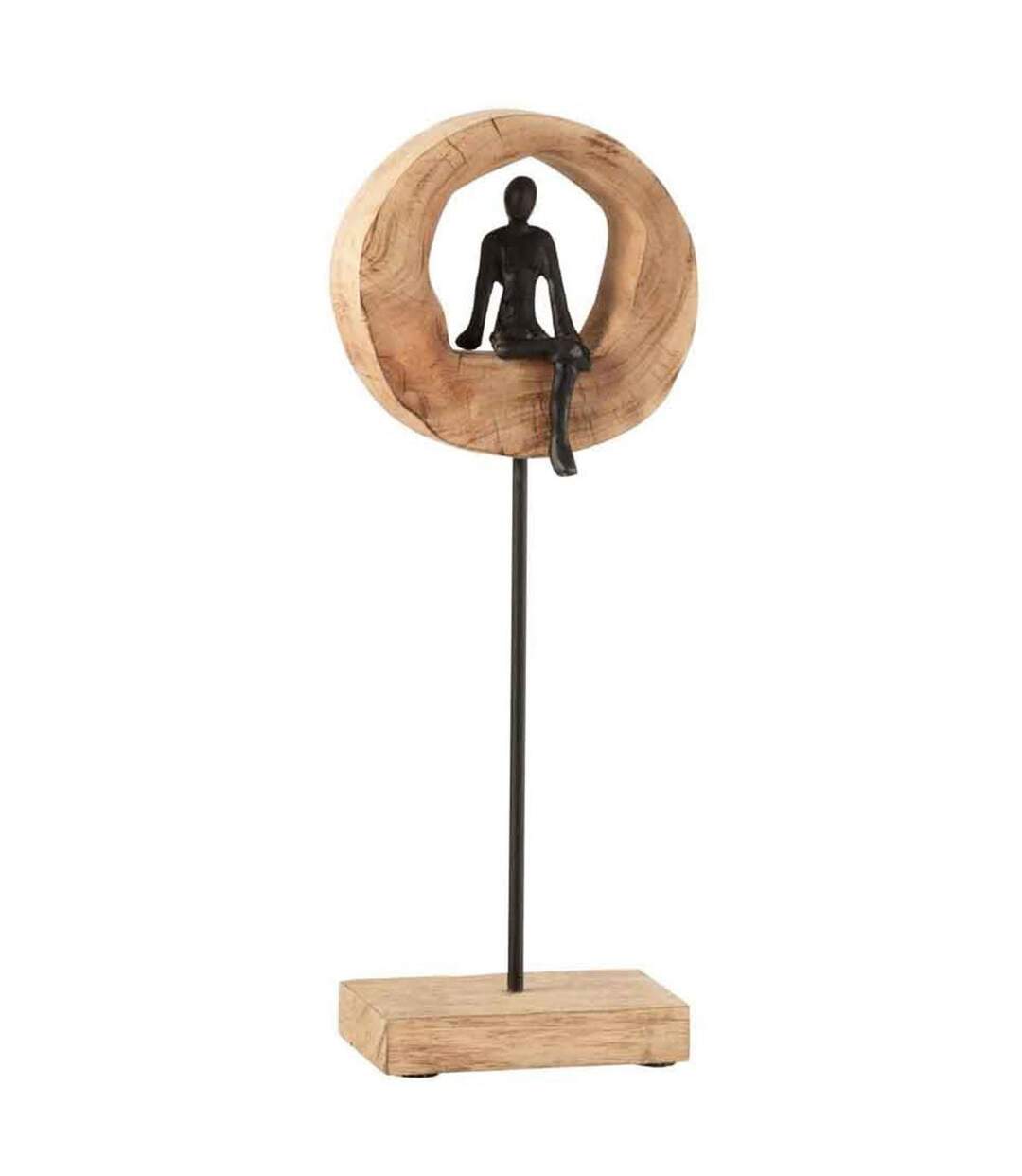 Statuette Déco Figurine Pensive 48cm Naturel-1