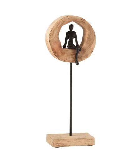 Statuette Déco Figurine Pensive 48cm Naturel
