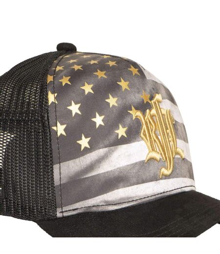 Casquette trucker imprimée avec filet et logo brodé Dark Knight Rock'n Free Life