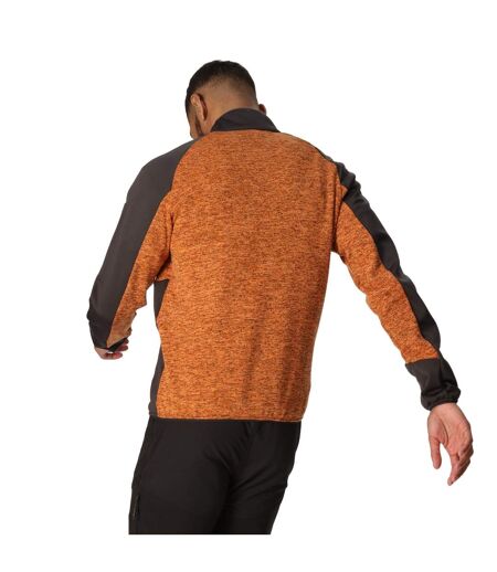 Regatta Mens Coladane V Marl Full Zip Fleece Jacket (Orange Pepper/Burnt Copper) - UTRG8815