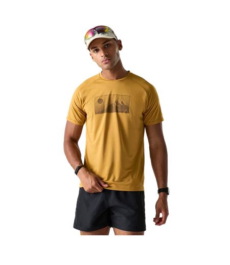 Mens Tech Ii Moon Mountain T-shirt Wood Brown Dare 2B
