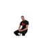 T-shirt Motif/style Rouge-gorge Homme Noir Modern Amusement-1