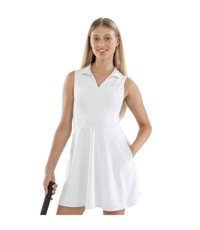 Womens/ladies Recycled Athletic Dress White Spiro