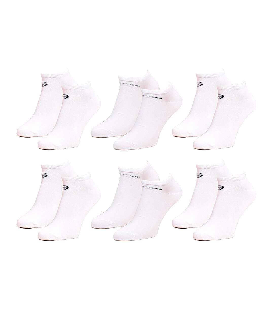 Chaussettes Sergio Tacchini Pack de 6 Paires Blanches