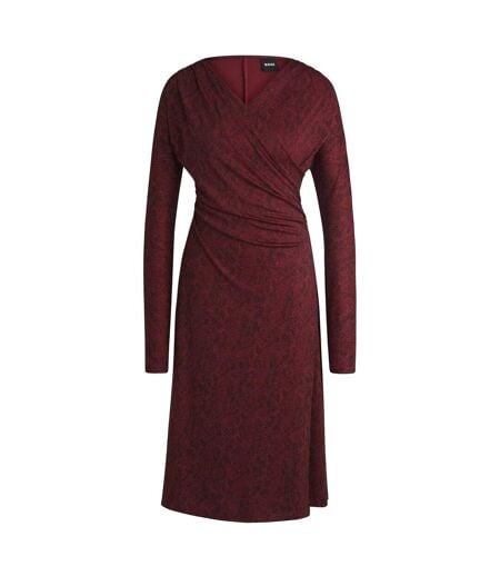 Robe Décontractée Style Imprimé Intégral Ettita Femme Rouge Boss