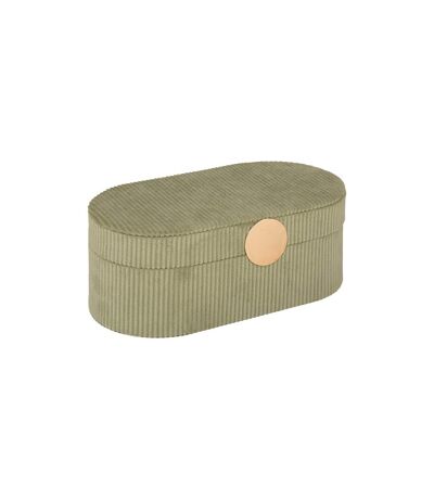Boîte à Bijoux en Velours Enya 25cm Vert Kaki