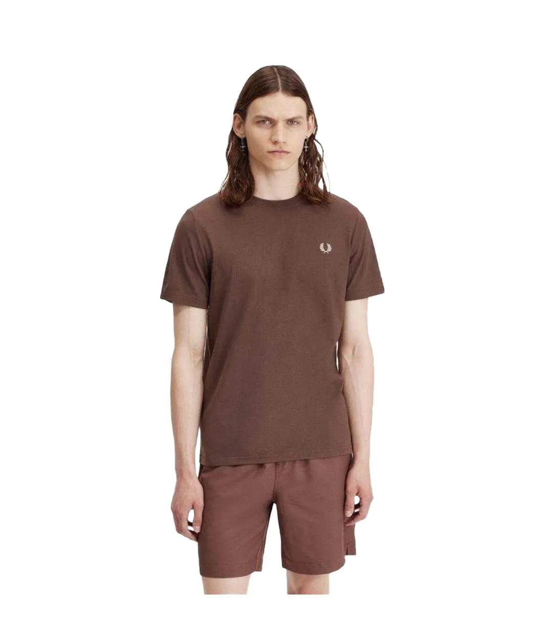 T-shirt Homme Pourpre Fred Perry-1