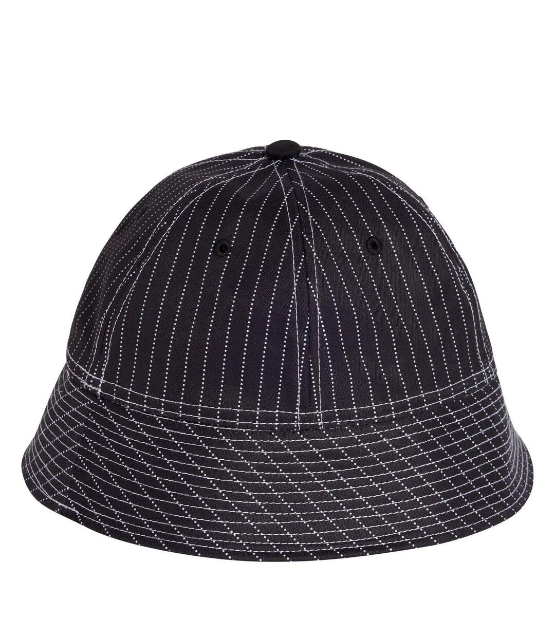 Womens/ladies Originals Pinstripe Casual Bucket Hat Black Adidas-2