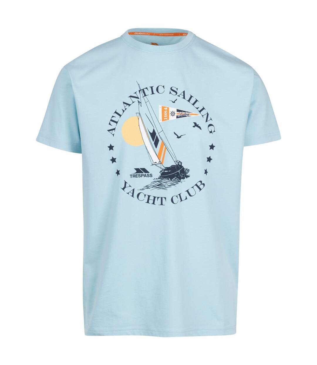 Mens cedarf printed t-shirt seafoam Trespass