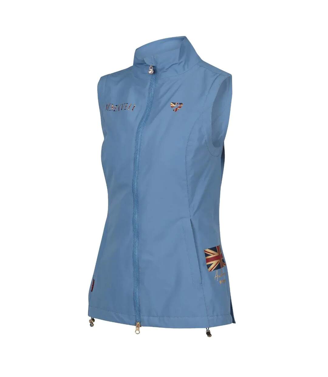 Gilet d´équitation team femme bleu acier Aubrion