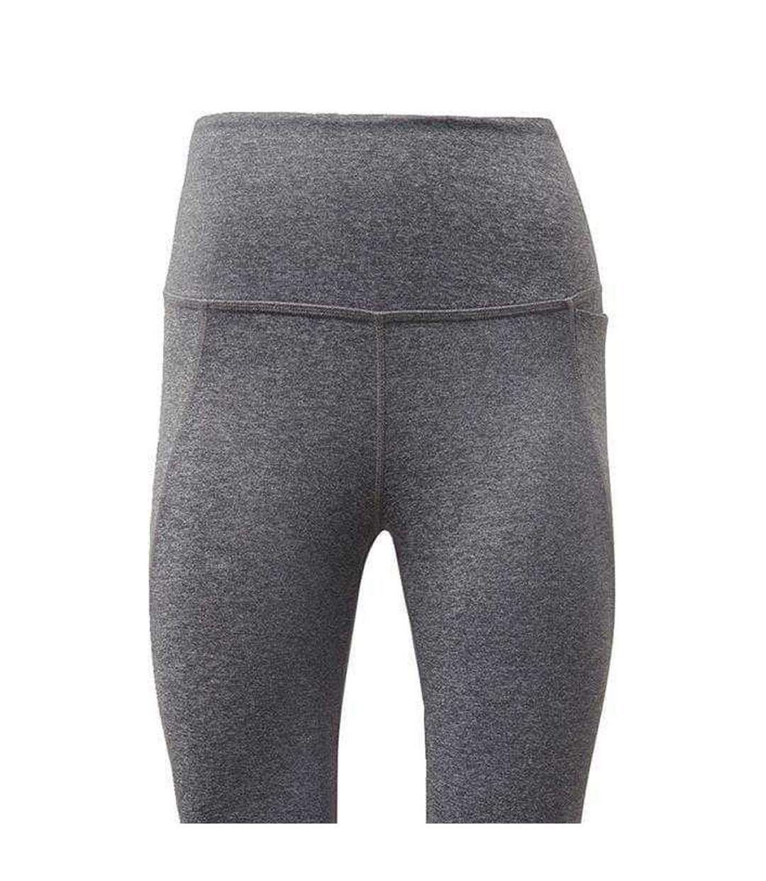 Legging Entraînement Lux Femme Gris Foncé Chiné Reebok-2