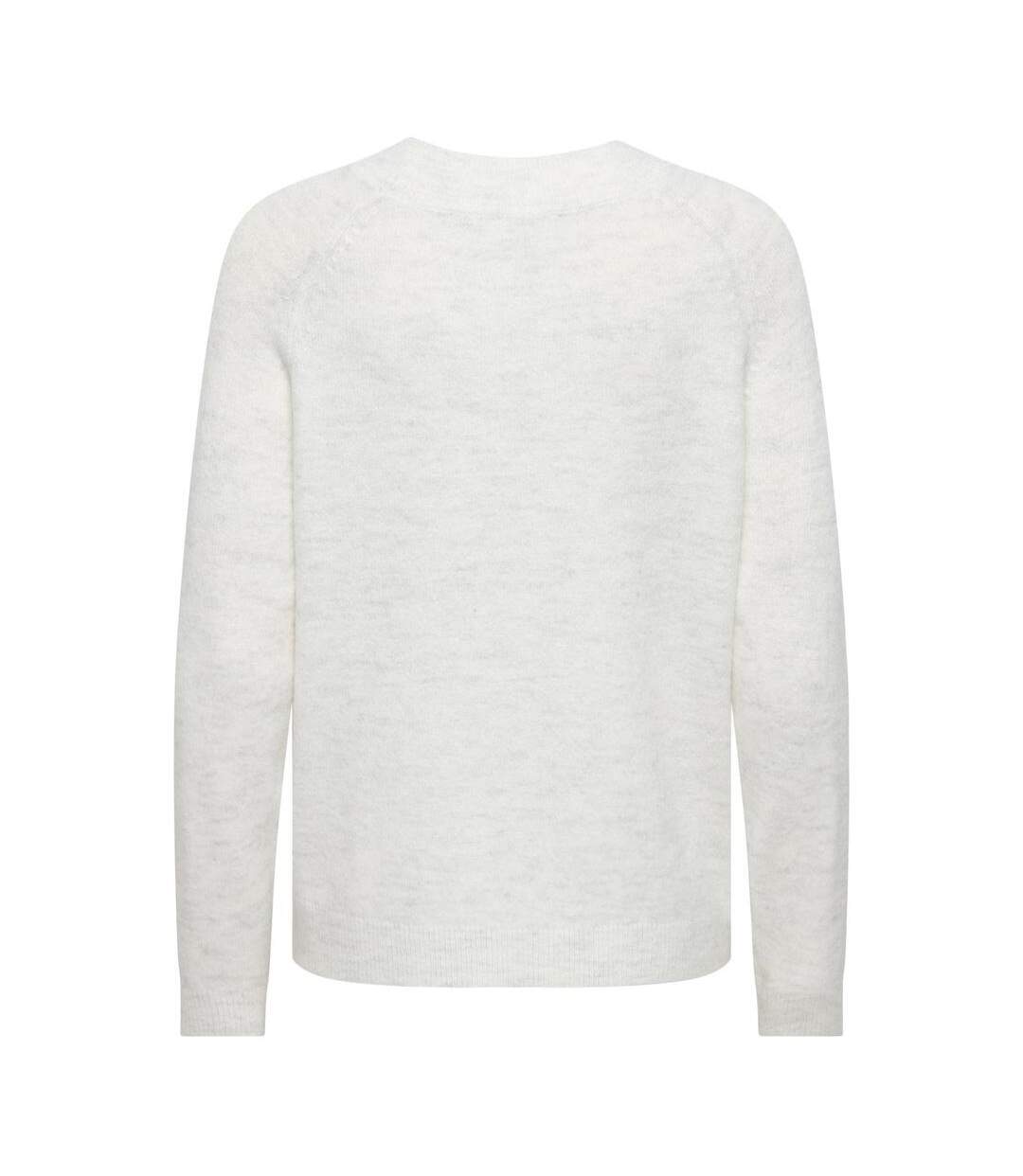 Pull blanc femme jdy lanora-2
