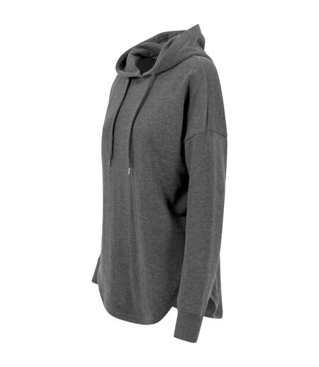 Sweat À Capuche Femme Charbon Chiné Build Your Brand