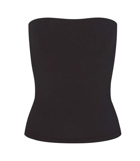 Womens/ladies Bandeau Tube Top Black Skims