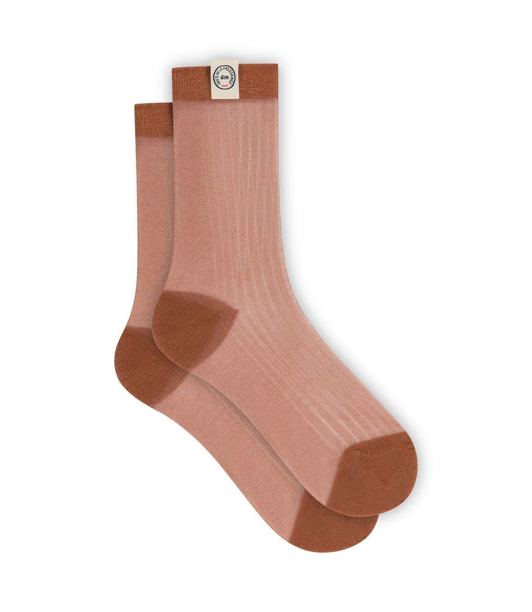 Chaussettes transparentes Dim x Inès de La Fressange-3
