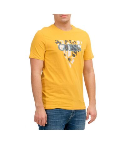 T-shirt Jaune Homme Guess Blurri - M