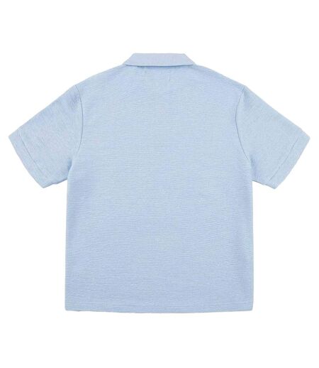 Mens Ottoman Polo Shirt Sky Blue Prevu