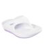 Womens/ladies Go Walk Arch Fit Flat Sports Sandals White Lavender Skechers-1