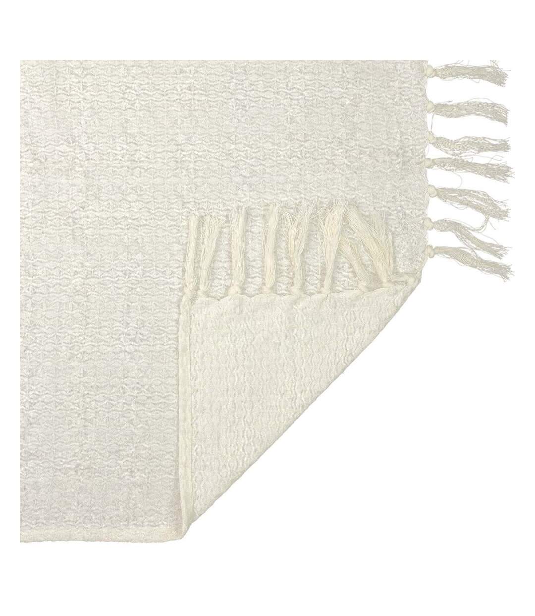 Jeté de canapé en coton gaufré 170 x 250 cm-4