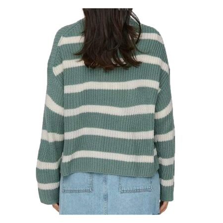 Pull à Rayures Vert Femme JDY Stripe - L