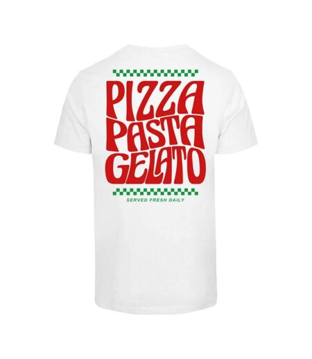 T-shirt Flavor Italiano Homme Blanc Mister Tee