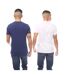 Pack Of 2  Mens Crew Neck Lounge T-shirt  Blue White Armani-2