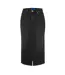Womens/ladies Goja Denim Midi Skirt Black Hugo-2