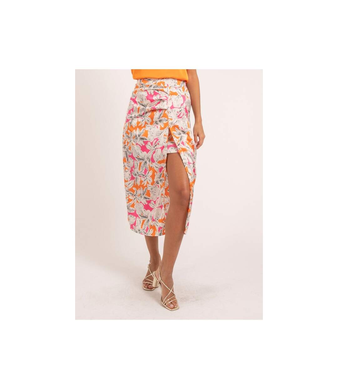 Jupe midi motifs XAMA - Dona X Lisa-1