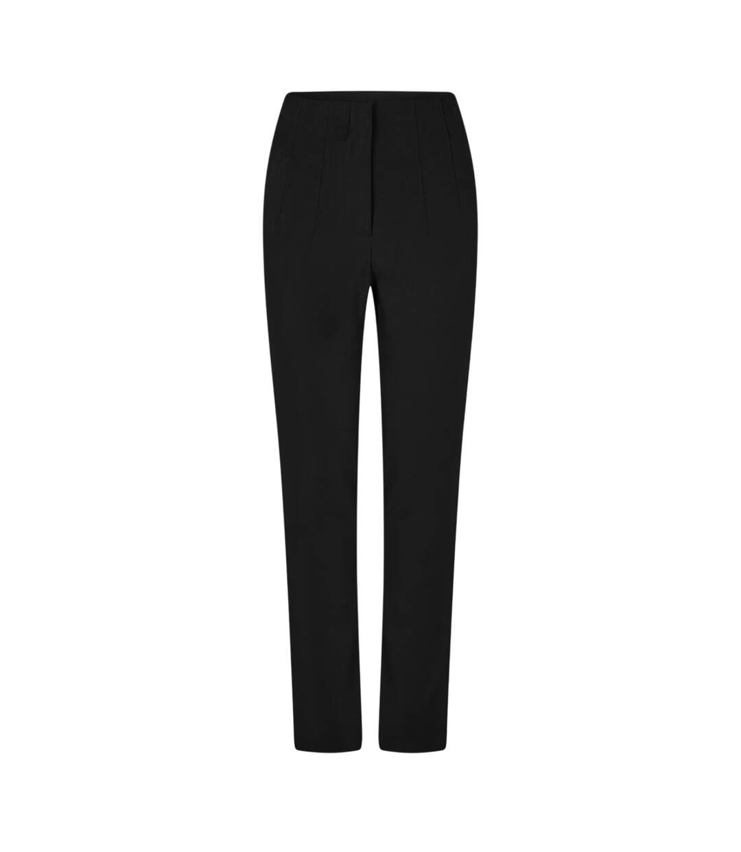 Womens/ladies Vivarone Straight Leg Slim Trousers Black Vila-1