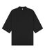 Unisex adult tall oversized half-sleeved t-shirt black Casual Classics-1