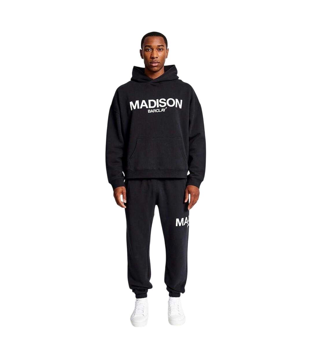 Sweat À Capuche Homme Noir Madison Barclay-4