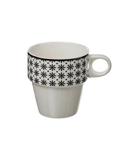 Lot de 4 Mugs sur Rack Bohemia 26cl Blanc
