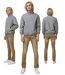 Jean homme coupe droite -  couleur camel imitation cuir - Confort et aisance-2