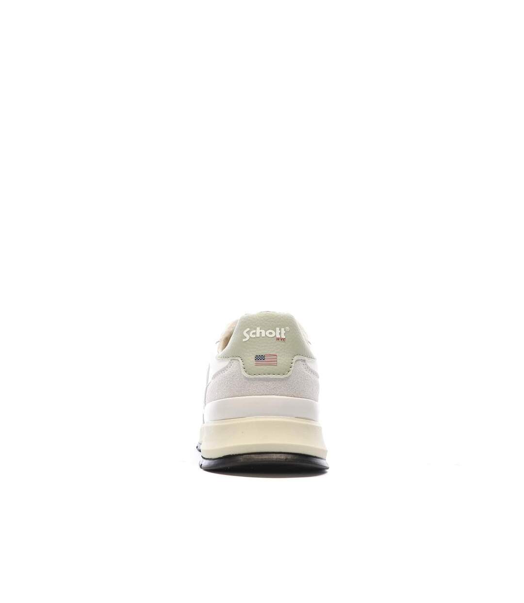 Baskets blanches/beiges homme schott dorian-3