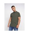 Crosshatch Mens Padro Polo Shirt (Dark Khaki)