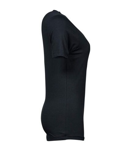 Tee Jays Womens/Ladies Stretch T-Shirt (Black) - UTBC5110