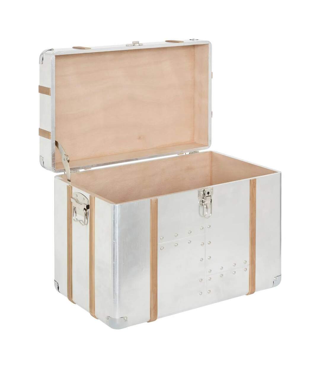 Lot de 3 Malles de Rangement Sky 54cm Argent-5