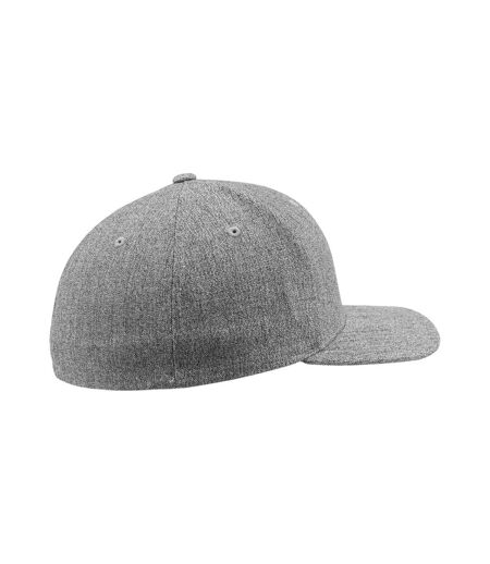 Casquette De Baseball Plain Span Adulte Gris Chiné Flexfit